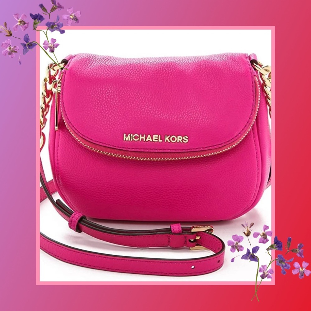 Michael Kors Pink Leather Crossbody Bag